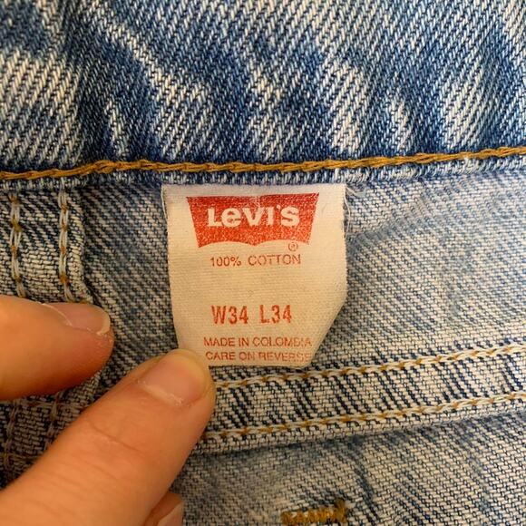 Vintage 90s Levi’s Orange Tab 550 Relaxed fit denim jeans - Picture 5 of 8